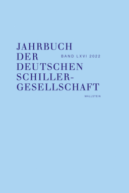 Buchcover Jahrbuch Deutsche Schillergesellschaft, Bd. 66 (2022)