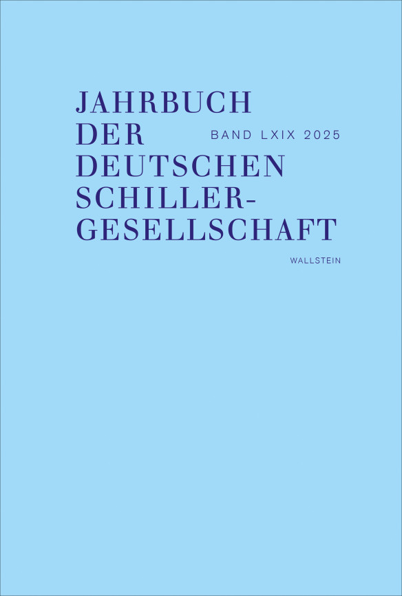 Cover des Jahrbuch der Deutschen Schiller-Gesellschaft 2025