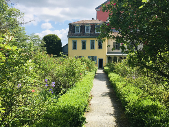 Schillers Gartenhaus Ansicht vom Garten (Schillers Gartenhaus, FSU Jena)