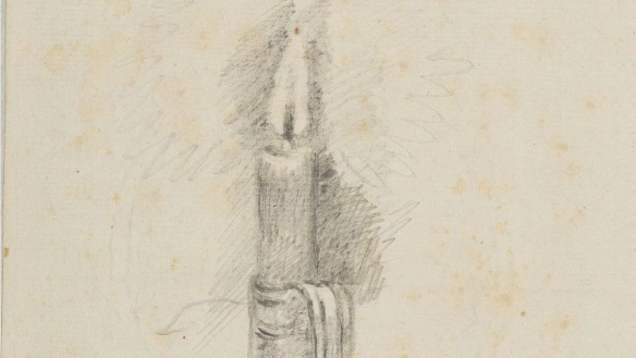 Zeichnung eines Leuchters von Goethe, Ausschnitt (c) Klassik Stiftung Weimar, Museen