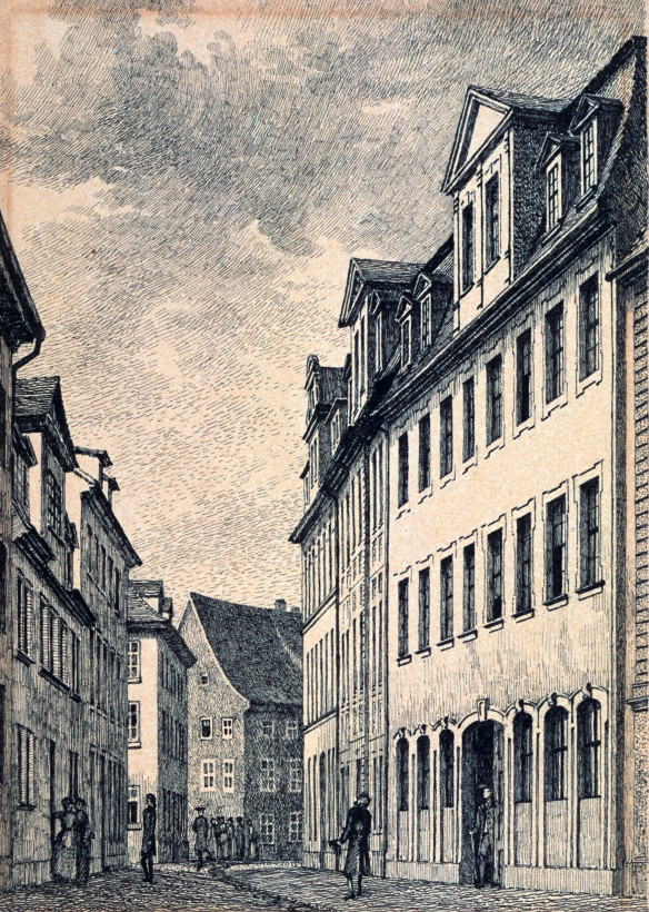 Windischengasse (heute Windischenstraße) Weimar (Klassik Stiftung Weimar)