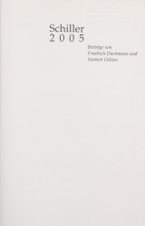 Buchtitel: Schiller 2005