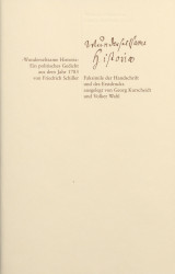 Buchtitel: Schiller-Heft 1994: »Wunderseltsame Historia« (1783)