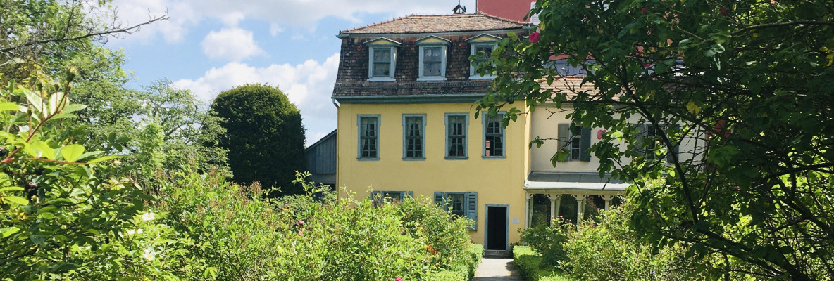 Schillers Gartenhaus, Ansicht vom Garten (Schillers Gartenhaus, FSU Jena)